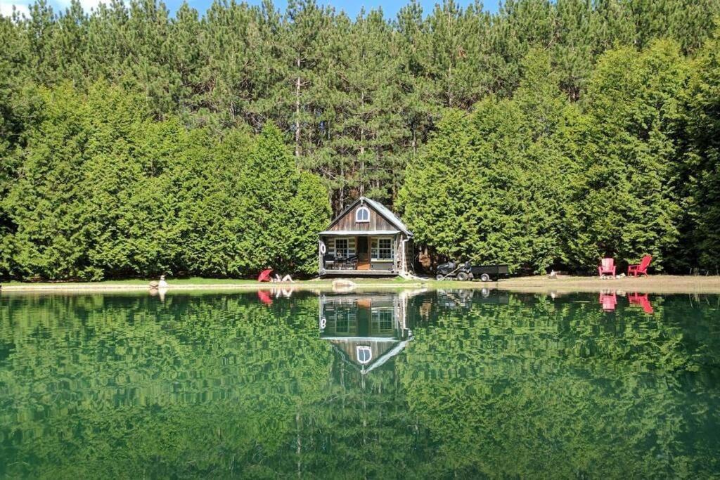 A Rustic Cabin In The Woods Оранджвилль Экстерьер фото